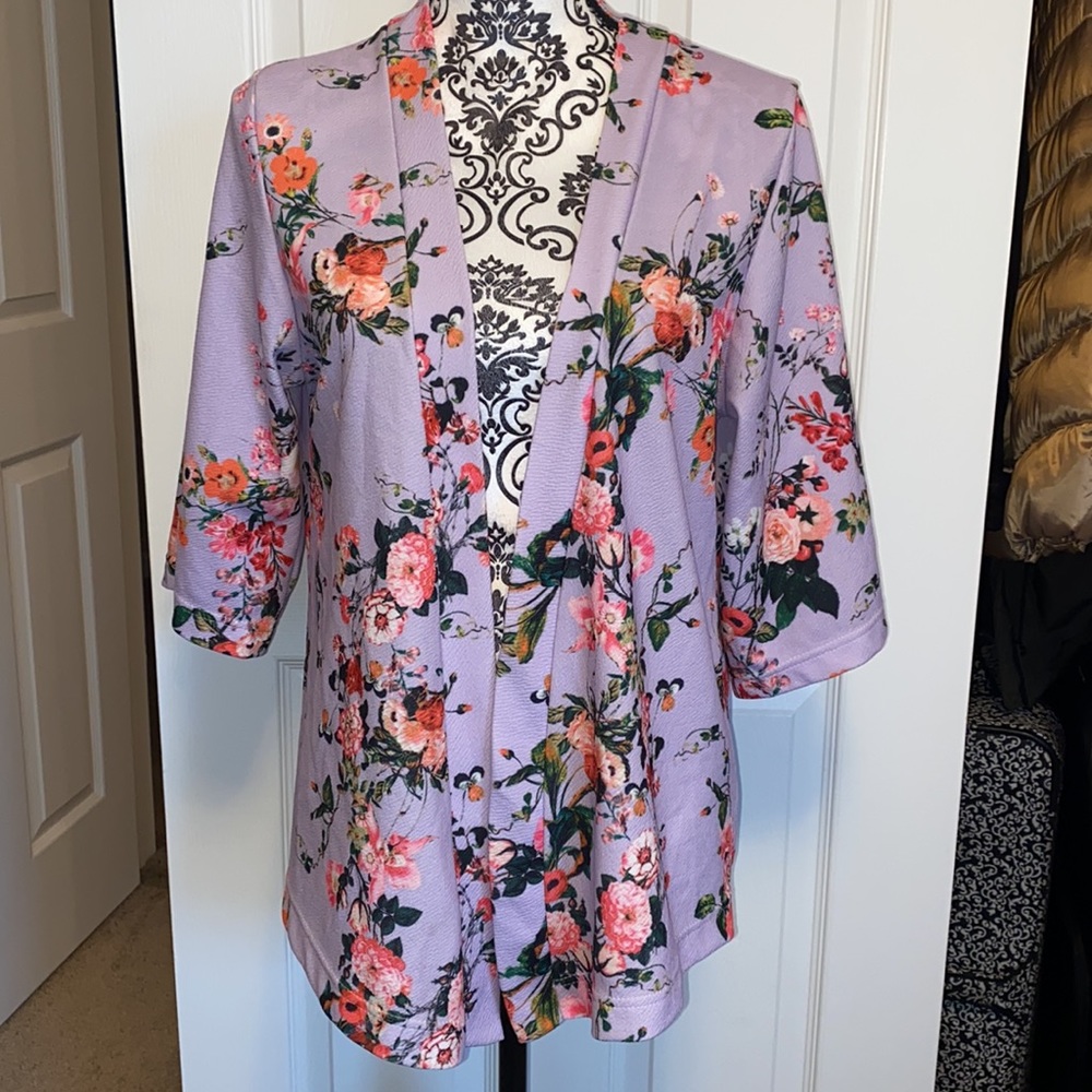 Boohoo Floral Print Kimono - Picture 4 of 12